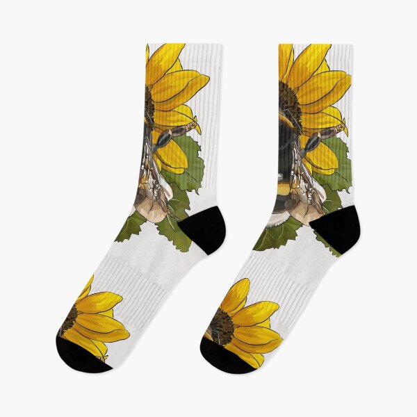 Item preview, Bumblebee on Flower by BeeFoxTree White background designed and sold by BeeFoxTree.