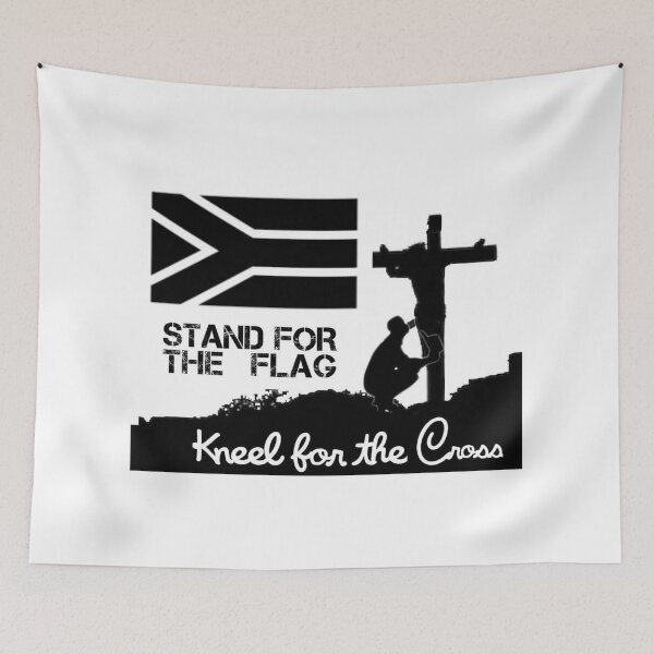 Item preview, Stand For The South African Flag Kneel For The Cross (black) designed and sold by JonathanR1994.