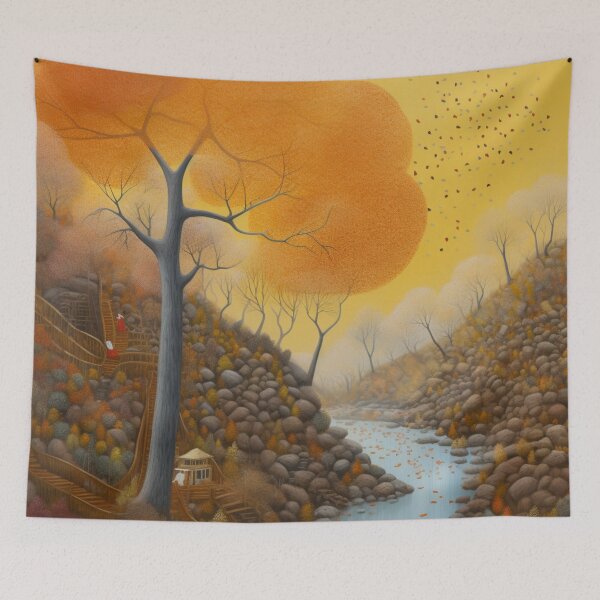 Item preview, Cascade of Dots: A Neo-Impressionist Rendering - 18 designed and sold by Moisky Art.