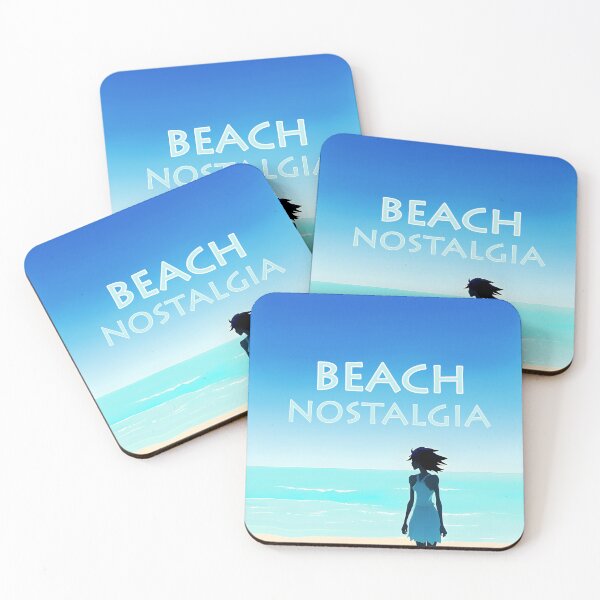 Item preview, Beach Nostalgia Reluctant to Leave Peaceful Ocean Blues - AI Art 2 of 8 designed and sold by Beachy.