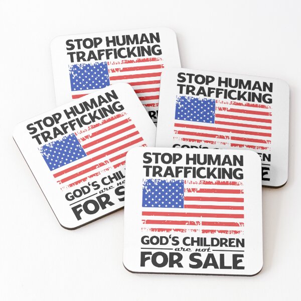 Item preview, Stop Human Trafficking God's Children Are Not For Sale America USA vintage Flag designed and sold by Dolphin Graphic.