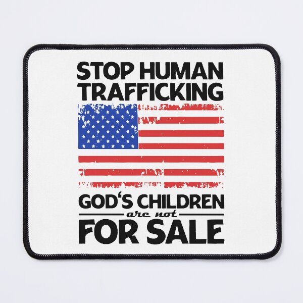 Item preview, Stop Human Trafficking God's Children Are Not For Sale America USA vintage Flag designed and sold by Dolphin Graphic.
