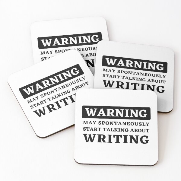 Item preview, Warning - May Spontaneously Start Talking About Writing designed and sold by Motive Union.