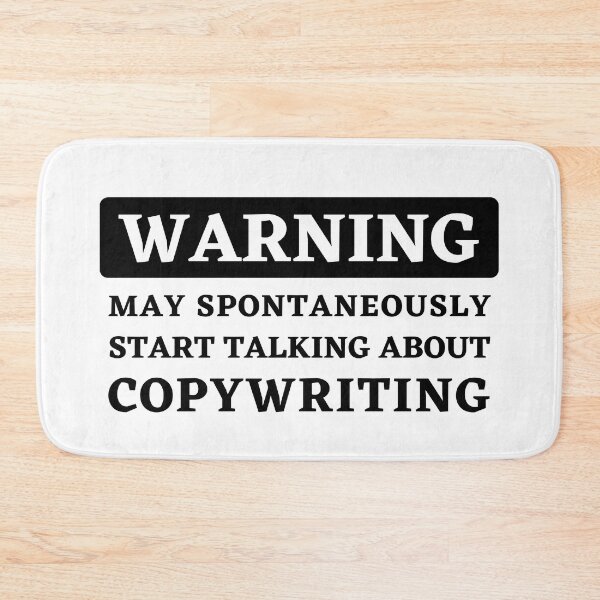 Item preview, Warning - May Spontaneously Start Talking About Copywriting designed and sold by Motive Union.