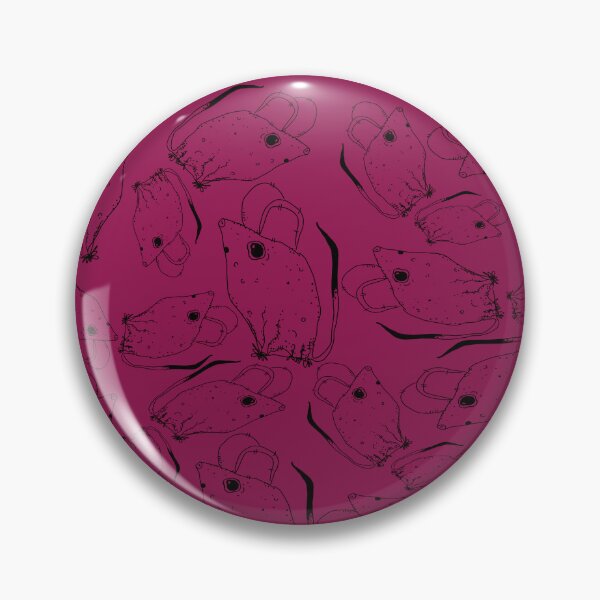 Item preview, TINY BUT MIGHTY BLACK x RASPBERRY RODENT MOUSE  designed and sold by GIVENGRACE.ART.