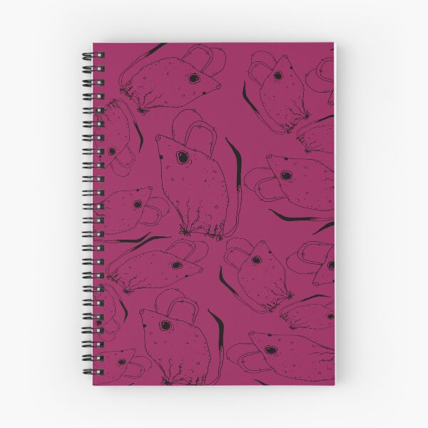 Item preview, TINY BUT MIGHTY BLACK x RASPBERRY RODENT MOUSE  designed and sold by GIVENGRACE.ART.