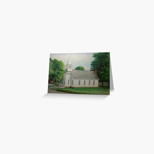 Sanctuary Collection, Golden Hill Community Church, Laceyville, Pennsylvania Greeting Card