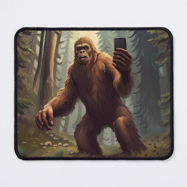 Item preview, Bigfoot Selfie Illustration | Funny Big Foot In Forest designed and sold by Motive Union.