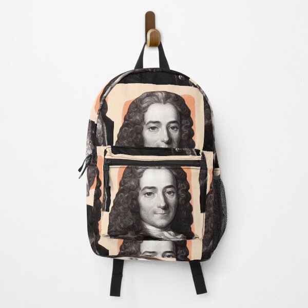 Item preview, French Writer Voltaire - orange - illustration designed and sold by Litstoy.