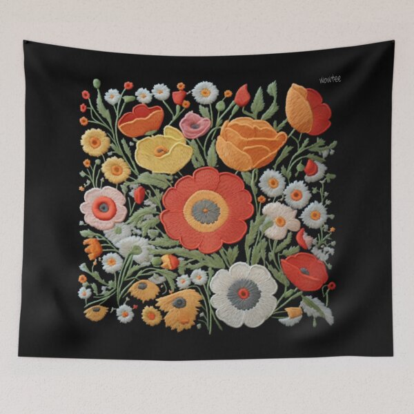 Item preview, Folk art composition #34 designed and sold by wowitsmytshirt.