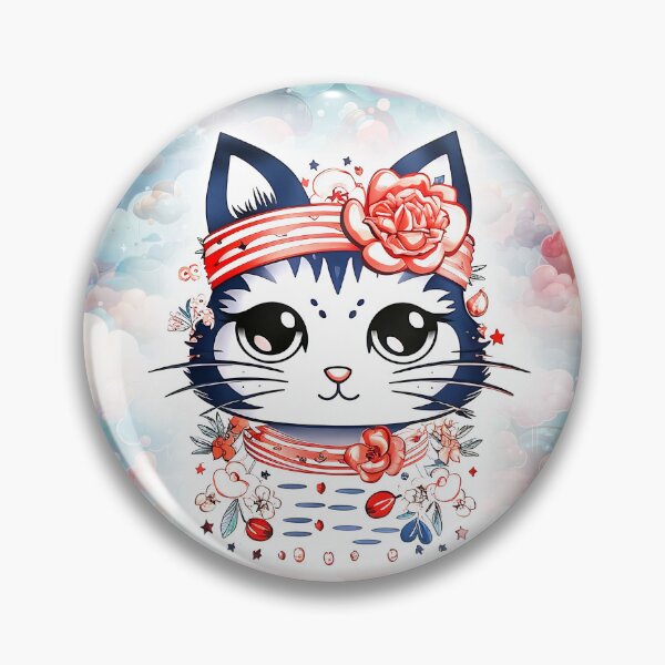 Item preview, Kawaii kitty, cat, kawaii cat,  cat in pastel colors designed and sold by PRYMULLART.