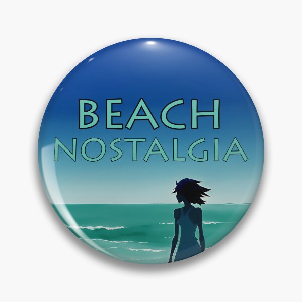 Item preview, Beach Nostalgia Reluctant to Leave Peaceful Ocean Blues - AI Art 3 of 8 designed and sold by Beachy.