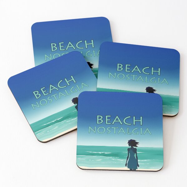 Item preview, Beach Nostalgia Reluctant to Leave Peaceful Ocean Blues - AI Art 3 of 8 designed and sold by Beachy.