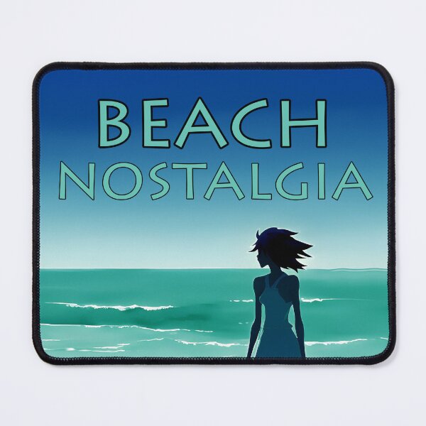 Item preview, Beach Nostalgia Reluctant to Leave Peaceful Ocean Blues - AI Art 3 of 8 designed and sold by Beachy.