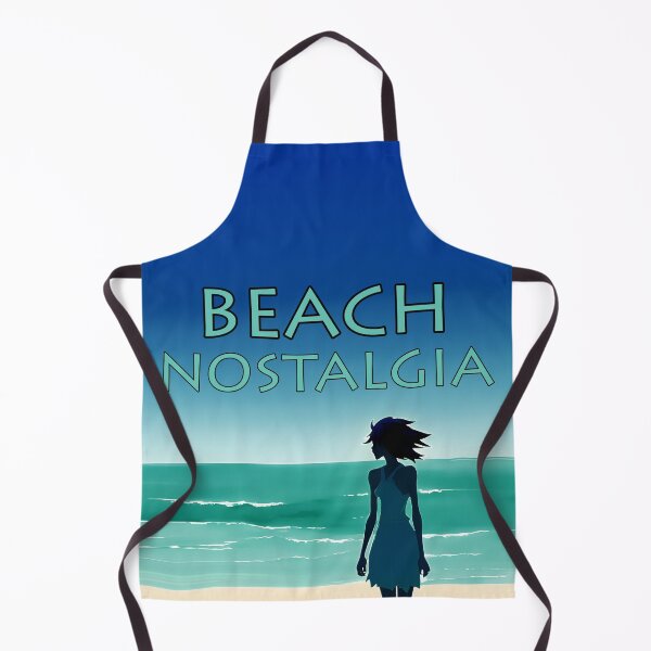 Item preview, Beach Nostalgia Reluctant to Leave Peaceful Ocean Blues - AI Art 3 of 8 designed and sold by Beachy.