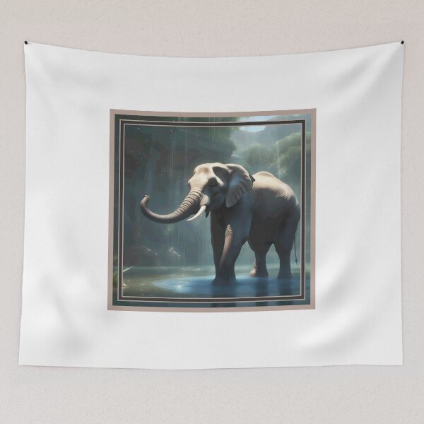 Item preview, majestic elephant 2023 tileartwork designed and sold by tileartwork.