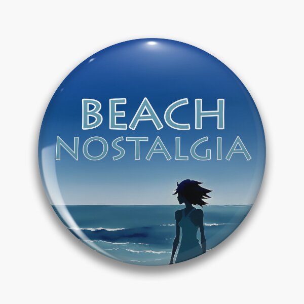 Item preview, Beach Nostalgia Reluctant to Leave Peaceful Ocean Blues - AI Art 4 of 8 designed and sold by Beachy.