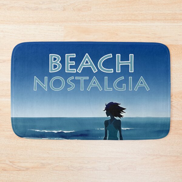 Item preview, Beach Nostalgia Reluctant to Leave Peaceful Ocean Blues - AI Art 4 of 8 designed and sold by Beachy.