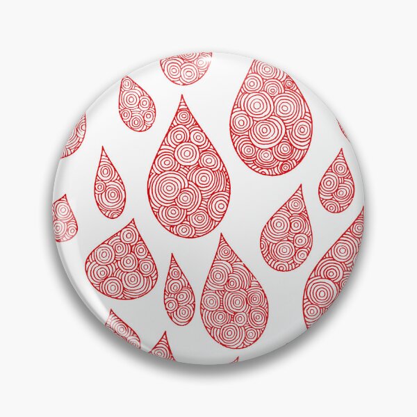 Item preview, Raindrops are puddles in progress - Red and White designed and sold by TandBB.