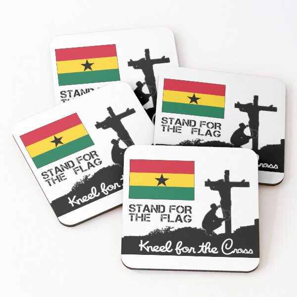 Artikelvorschau, Stehen Sie für die ghanaische Flagge und knien Sie für das Kreuz entworfen und verkauft von JonathanR1994.