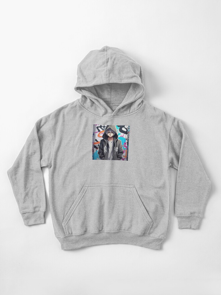 Anime Graffiti Skater Boy Kids Pullover Hoodie for Sale by Fredro Redbubble