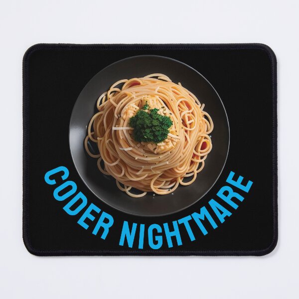 Item preview, Coder nightmare, when spaghetti code takes over programmer dreams designed and sold by twisted-dot.