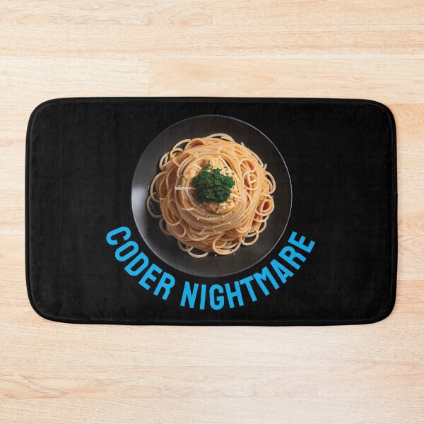 Item preview, Coder nightmare, when spaghetti code takes over programmer dreams designed and sold by twisted-dot.