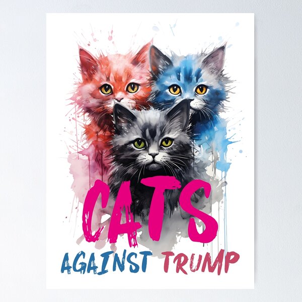 Vista previa del artículo con la obra «Gatos contra triunfo», diseñado y vendido por ArtFusion-Shop.