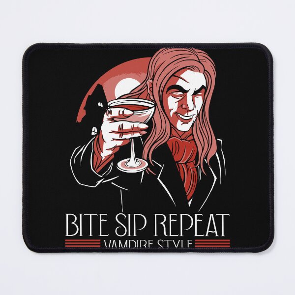 Item preview, Bit sip repeat Funny Vampire Shirt designed and sold by EmmiFoxDesigns.