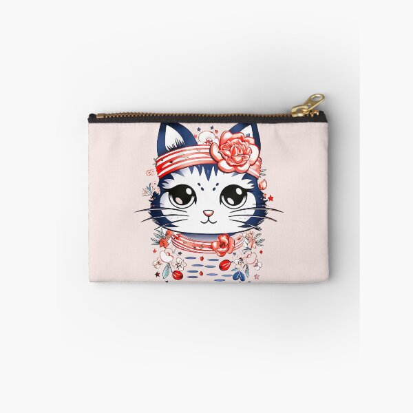 Aperçu de l'œuvre Chat kawaii, chat de dessin animé, couleurs pastel, chat, chat aux couleurs pastel créée et vendue par PRYMULLART.