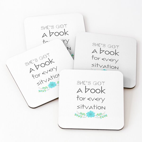 Item preview, She's got a book for every situation designed and sold by ArtAngiTresors.