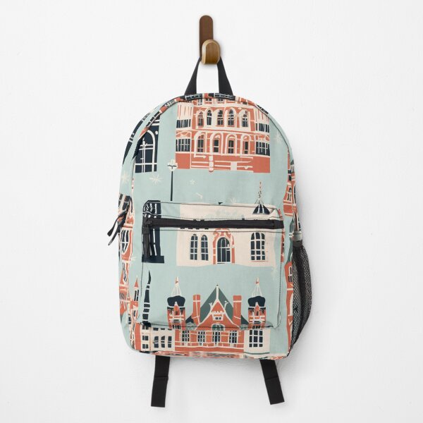 Item preview, European Town Square - 1950s Style Print designed and sold by QuestingCloset.