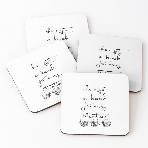 Item preview, She's got a book for every situation designed and sold by ArtAngiTresors.