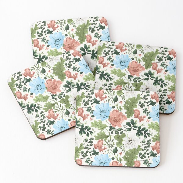 Item preview, Beautiful design with Floral and Leaf Pastel Tone Patterns 3 designed and sold by PARKJINSUNG.