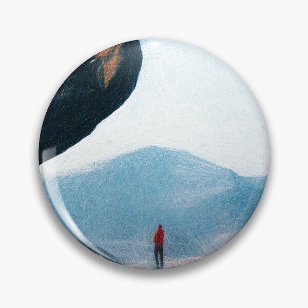Item preview, Man and overhanging rock. Image created using geometric shapes designed and sold by EdgyEdgeArt.