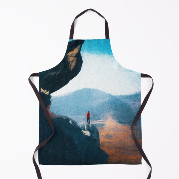 Item preview, Man and overhanging rock. Image created using geometric shapes designed and sold by EdgyEdgeArt.