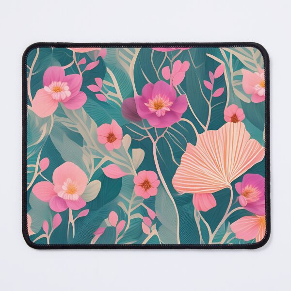 Item preview,   tropical blossom flower plants seamless art illustration  designed and sold by gmm2000.
