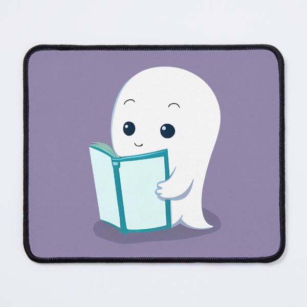 Item preview, Minimalist Friendly Mini Ghost Reading | Spooky cute book | anti social book club designed and sold by General-Corner.