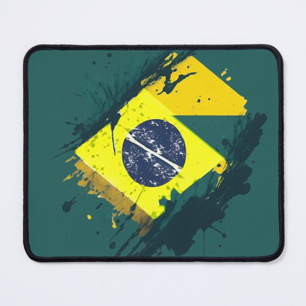 Item preview, Brazil flag splash art creative designed and sold by Dr-Kane.
