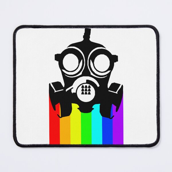 Item preview, Rainbow Gas Mask (Black) designed and sold by timmytots.