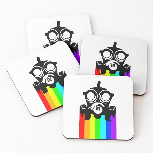 Item preview, Rainbow Gas Mask (Black) designed and sold by timmytots.