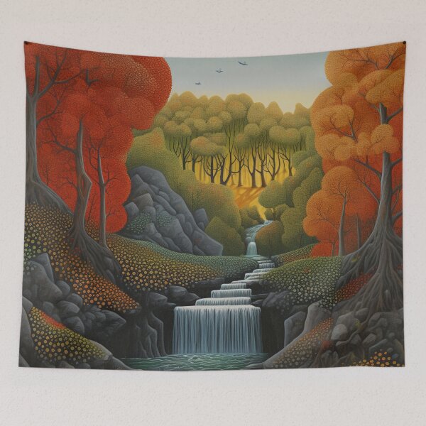 Item preview, Cascade of Dots: A Neo-Impressionist Rendering - 23 designed and sold by Moisky Art.