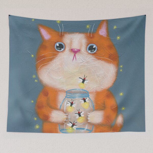 Item preview, Catching Fireflies designed and sold by KilkennyCat Art.