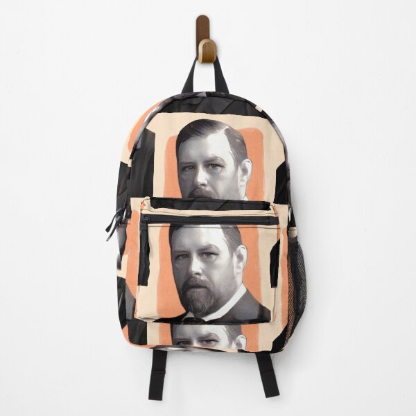 Item preview, English Writer H. G. Wells - orange - illustration designed and sold by Litstoy.
