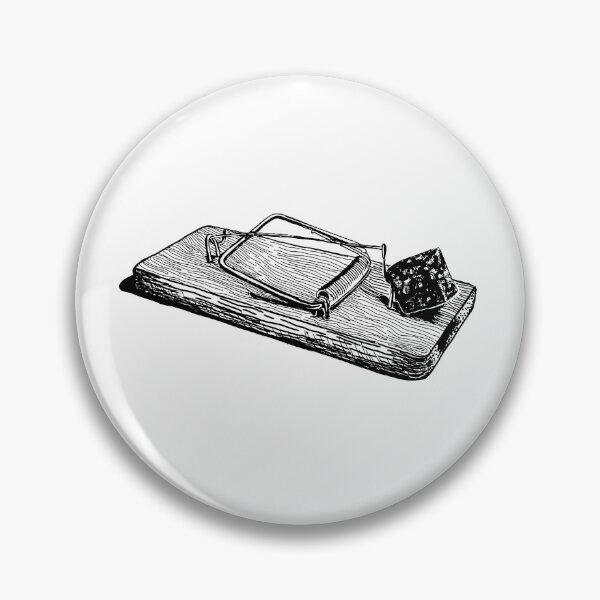 Item preview, Mousetrap with a piece of cheese. Drawing. Graphic. designed and sold by youartyouself.