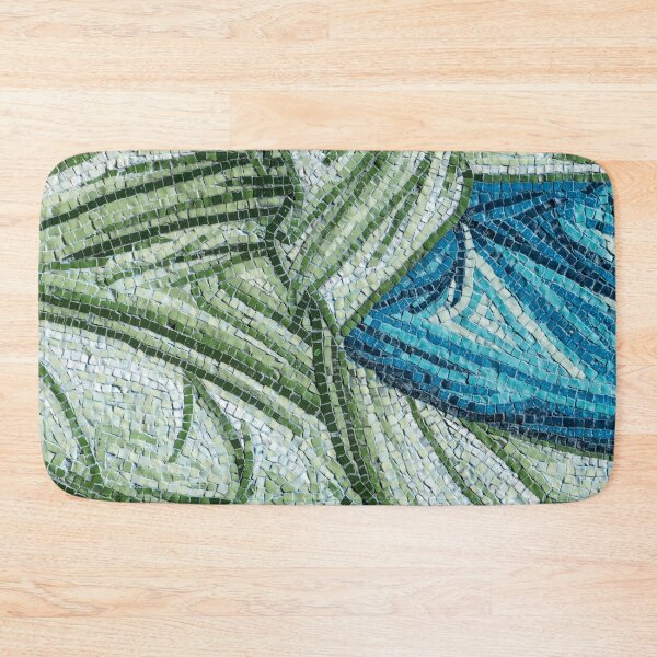 Item preview, Abstract Mosaic in Calming Green and Blue Ribbons designed and sold by Georgia Mizuleva.