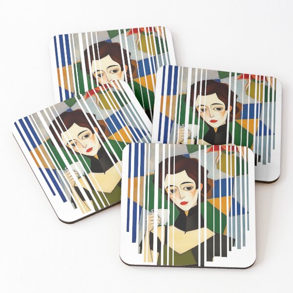 Item preview, Fragmented coffee lady designed and sold by GracefulGems.