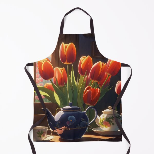 Item preview, Teapot tulips artwork designed and sold by 69trends.