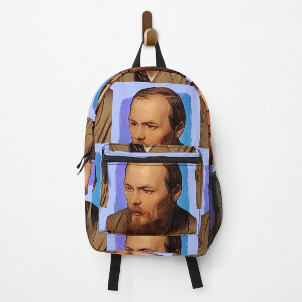 Item preview, Russian Novelist Fyodor Dostoevsky - blue - illustration  designed and sold by Litstoy.