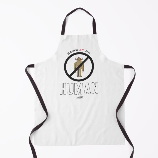 Item preview, AI Cannot Love - Stay Human, Character AI, Humanity / black text designed and sold by SoloAutenica.
